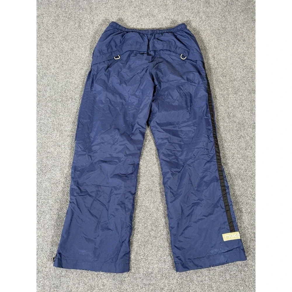 Vintage Nike Youth Large (14-16) Blue Lined Track Pants Zip Leg‎ Soccer Warm Up